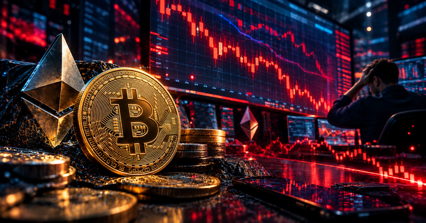 Crypto Market Crash: $40 Billion Wiped Out as 213,000 Traders Face Liquidations