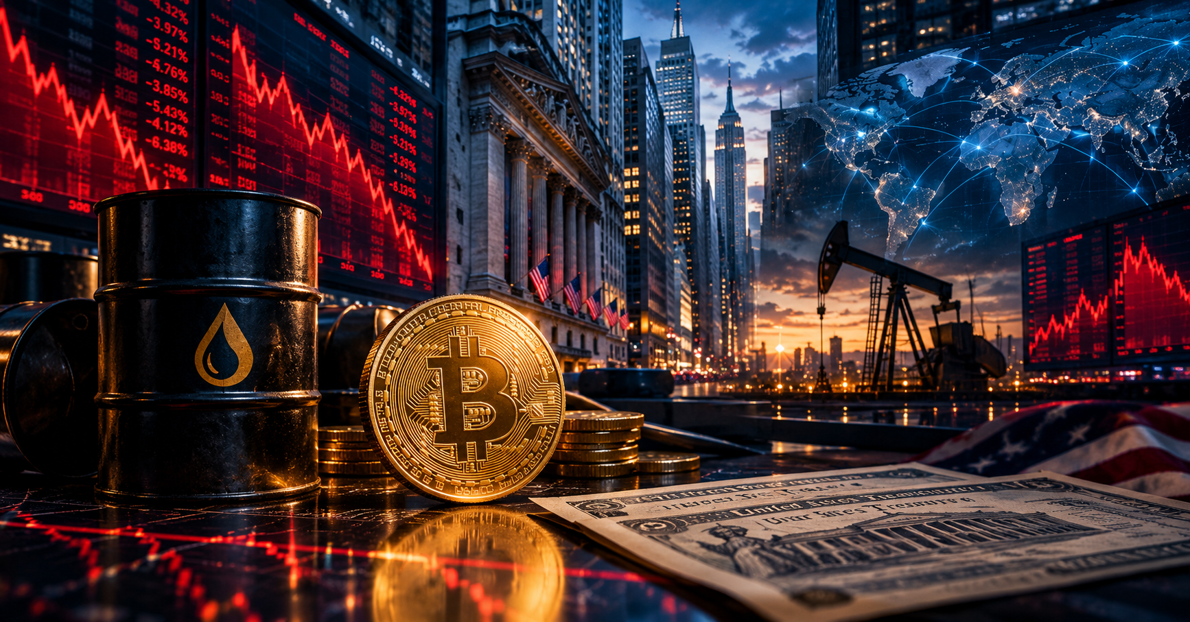 Global Financial Market Stress Deepens as Oil Surges and Stocks Slide: Is Bitcoin Ready for a Comeback?