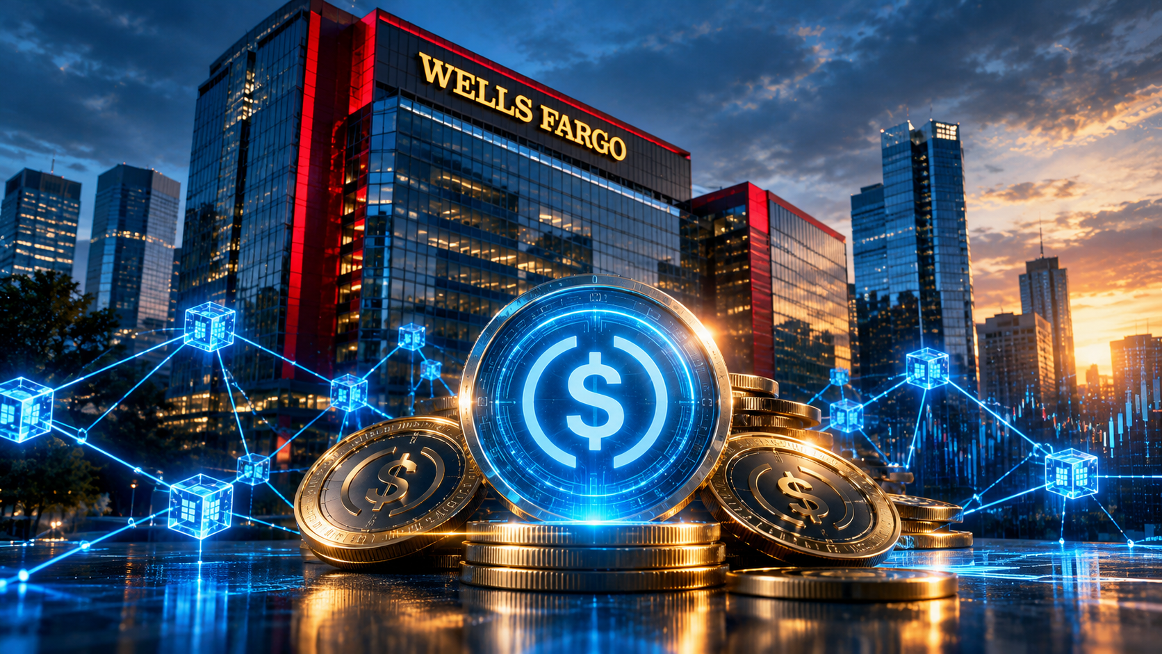 Wells Fargo's blockchain payment strategy and institutional stablecoin adoption